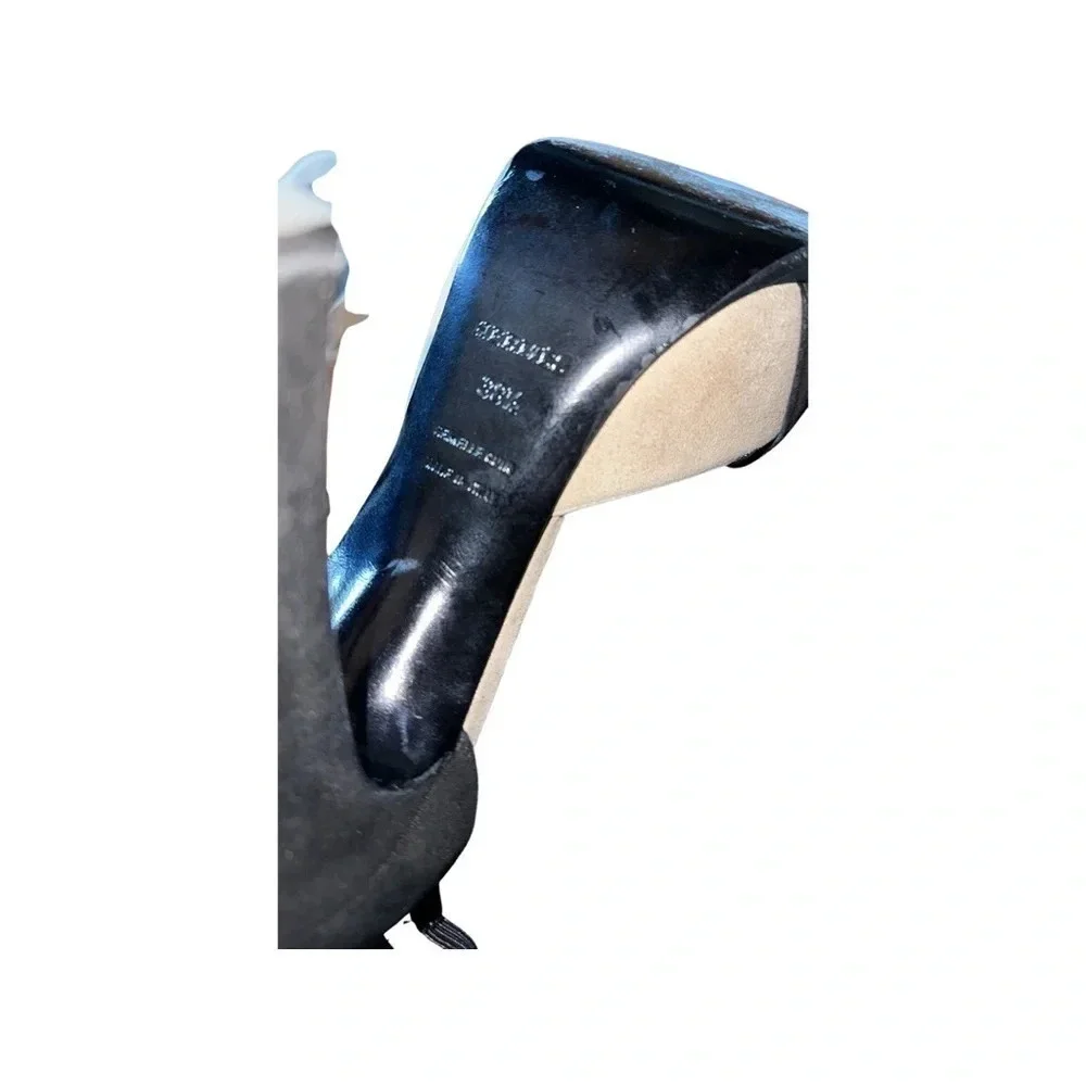 Hermes Highlight d'Orsay Suede Pumps Size 38.5 - Picture 9 of 11